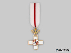 Spain, Kingdom. An Order Of Military Merit, I Class Cross, White Distinction, In Gold, C. 1920