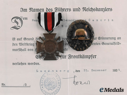 germany,_imperial._a_lot_of_documents&_awards_to_captain_alexander_von_cancrin,_c.1925_m19_26569