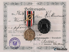 Germany, Weimar Republic. A Lot Of Medals, Badges And Documents To Christian Ruttmann