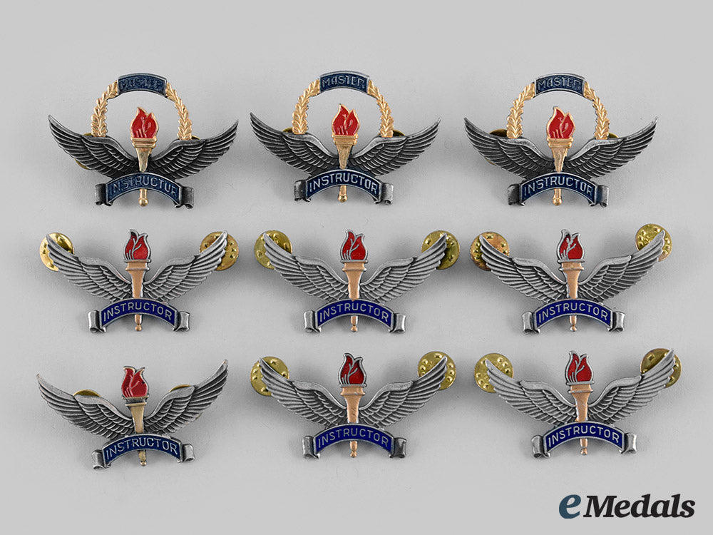 united_states._a_lot_of_the_nine_united_states_air_force(_usaf)_instructor_badges_m19_26669