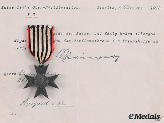 prussia,_imperial._a_merit_cross_for_war_aid_with_document_to_belegwaghensekretär_ehlert_m19_26948