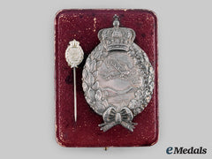 Bavaria, Kingdom. A Pilot’s Badge In Silver, With Stickpin And Case, By Karl Poellath Of Schrobenhausen
