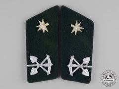 Croatia, Independent State. A Pair Of Collar Tabs, Corporal, Engineering Units