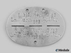Germany, Third Reich. A Luftwaffe Identification Tag