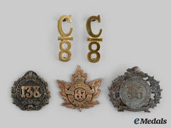 Canada, Cef. Five Collar Badges