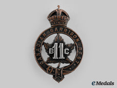 Canada, Cef. A British Columbia Garrison Regiment Officer's Cap Badge