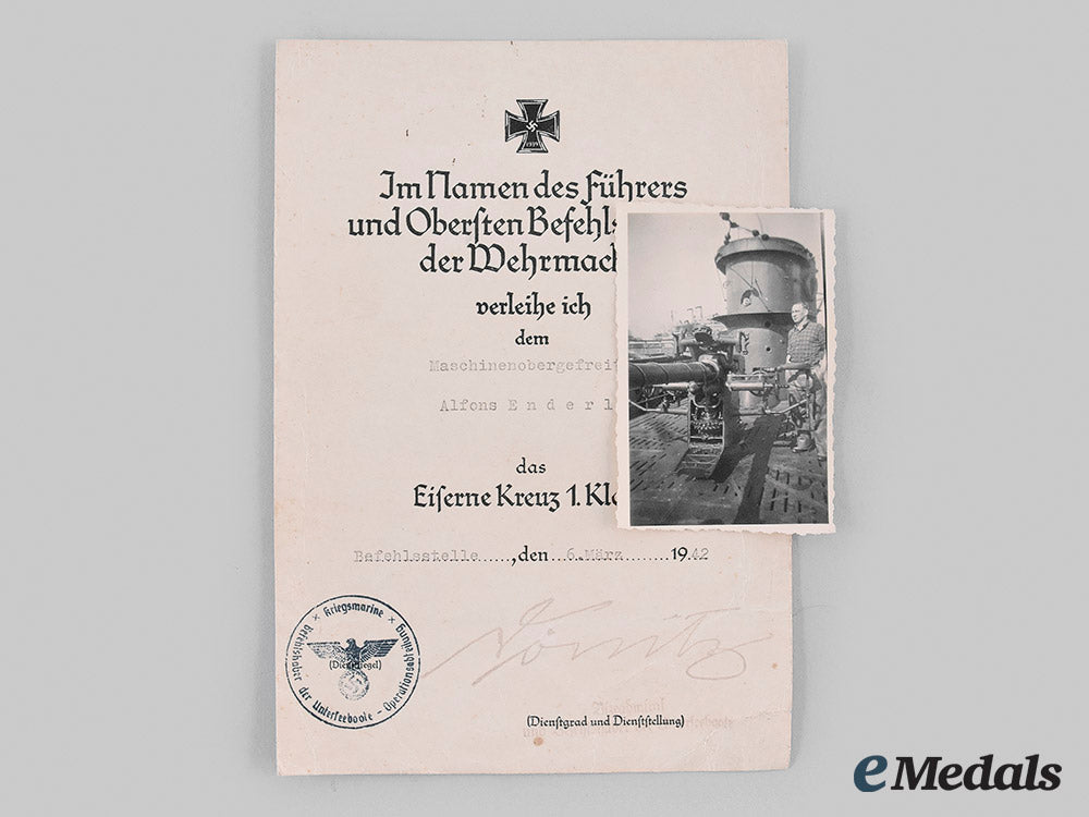 germany,_kriegsmarine._an_ek_i_award_document,_signed_by_dönitz_m19_27461