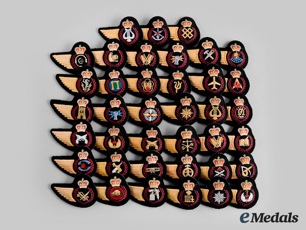 canada,_commonwealth._a_lot_of_thirty-_nine_post-1986_royal_canadian_air_force(_rcaf)_trade_badges_m19_27499