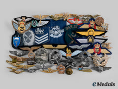 International. A Lot Of Fifty Assorted Wings, Badges, Patches, Etc.