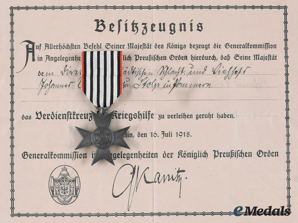 prussia,_imperial._a_merit_cross_for_war_aid_with_document_to_johannes_werner_m19_27537