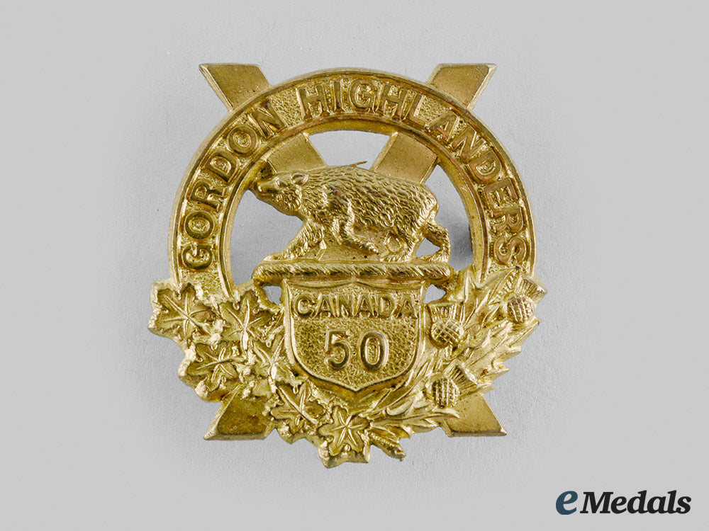 canada,_cef._a50_th_regiment(_gordon_highlanders_of_canada)_sporran_badge_m19_27590