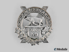 Canada, Cef. A 50Th Regiment (Gordon Highlanders Of Canada) Officer's Sporran Badge C. 1914-1920
