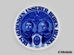 Germany, Imperial. A Max Immelmann And Oswald Boelcke Commemorative Plate, By Rosenthal
