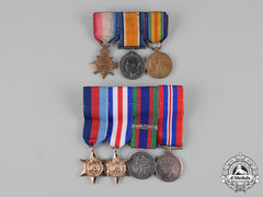 United Kingdom, Canada. A Lot Of Seven First And Second War Miniature Awards