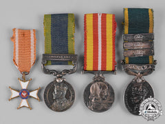 United Kingdom, Poland (Republic). A Lot Of Four Miniature Medals