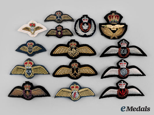 canada,_commonwealth._a_lot_of_fifteen_royal_canadian_air_force(_rcaf)_badges_m19_27759
