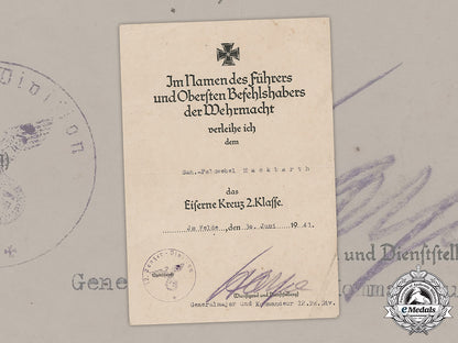 germany,_heer._an_iron_cross_ii_class_document,_signed_by_kc_w/_swords_winner_josef_harpe,1941_m19_2809