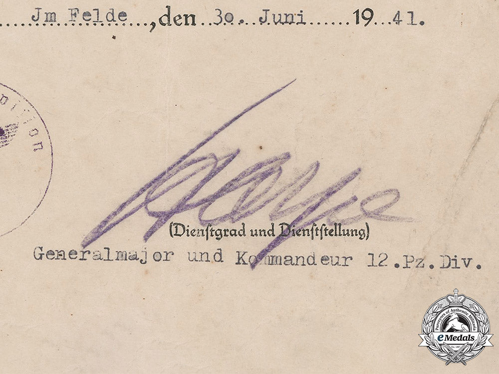 germany,_heer._an_iron_cross_ii_class_document,_signed_by_kc_w/_swords_winner_josef_harpe,1941_m19_2811