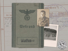 Germany, Waffen-Ss. A Wehrpaß To Ethnic German Ss-Junker Erwin Ellmer (Ek2), Regiment “Prinz Eugen”