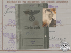Germany, Waffen-Ss. A Wehrpaß To Ss-Unterscharführer Franz Glauner