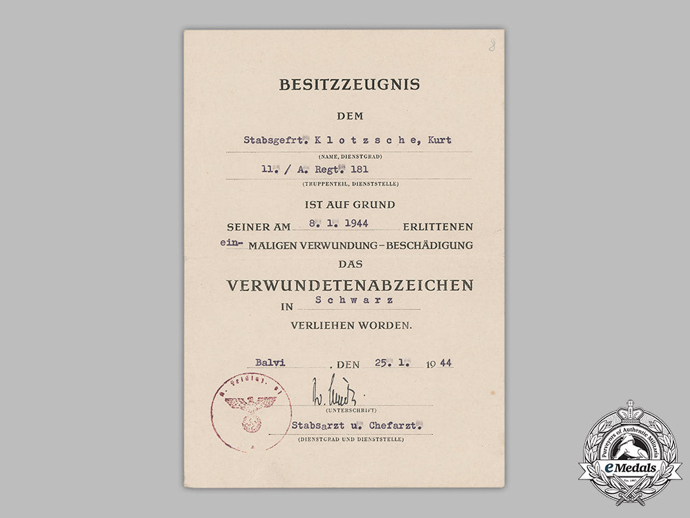 germany,_heer._a_lot_of_three_award_documents_to_artillery_stabsgefreiter_kurt_klotzsche_m19_3055