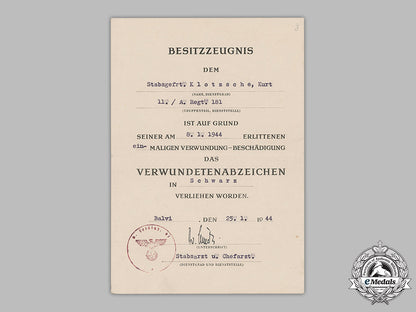 germany,_heer._a_lot_of_three_award_documents_to_artillery_stabsgefreiter_kurt_klotzsche_m19_3055