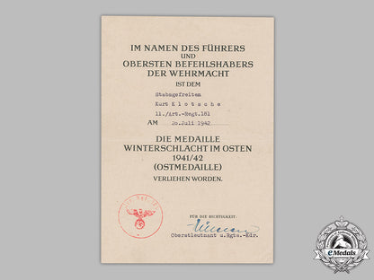 germany,_heer._a_lot_of_three_award_documents_to_artillery_stabsgefreiter_kurt_klotzsche_m19_3057