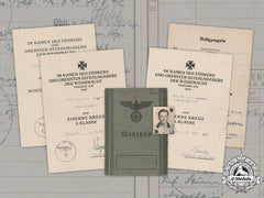 Germany, Heer. Wehrpaß & Award Documents, Grenadier Nco Andreas Heigl, Kia July 1944
