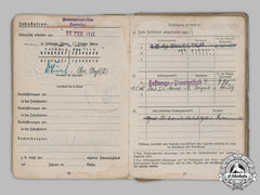 Germany, Heer. The Soldbuch Of Oberfeldwebel Helmut Schmid (Ek1, Wound Badge In Gold)