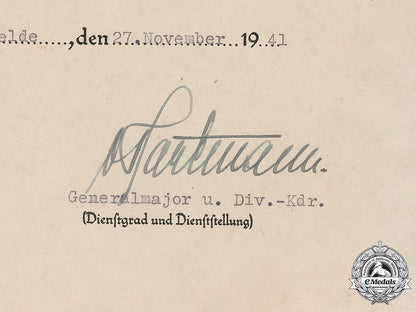 germany,_heer._an_iron_cross_ii_class_document,_signed_by_generalmajor_alexander_von_hartmann(_kia_stalingrad)_m19_3159