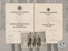 Germany, Heer. A Collection Of Documents To Artillery Obergefreiter Wilhelm Meier