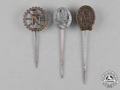 Germany, Third Reich. A Lot Of Three Second War Period Stickpins
