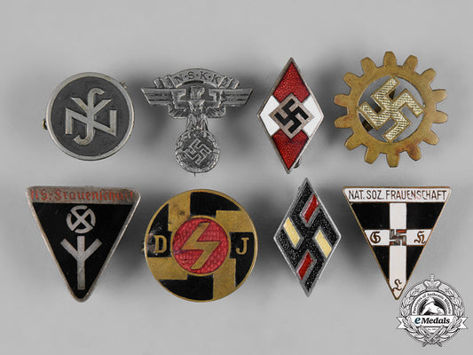 germany,_third_reich._a_lot_of_third_reich_member’s_badges_m19_3914
