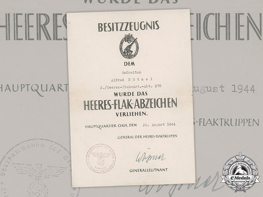 germany,_heer._an_army_flak_badge_award_document_to_gefreiter_alfred_nötzel_m19_4192_1_1_1