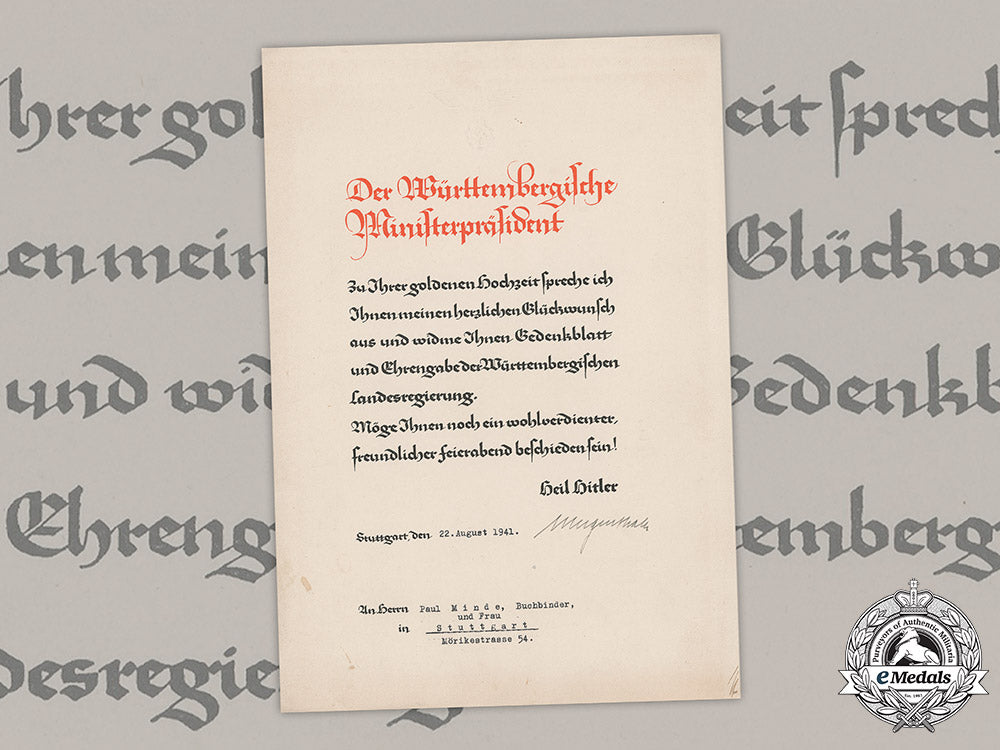 germany,_nsdap._a_congratulatory_document_for_golden_wedding_anniversary_by_governor_of_württemberg,1941_m19_4246
