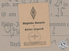 Germany, Hj. A Hj Member’s Identification Card To Willi Waigel