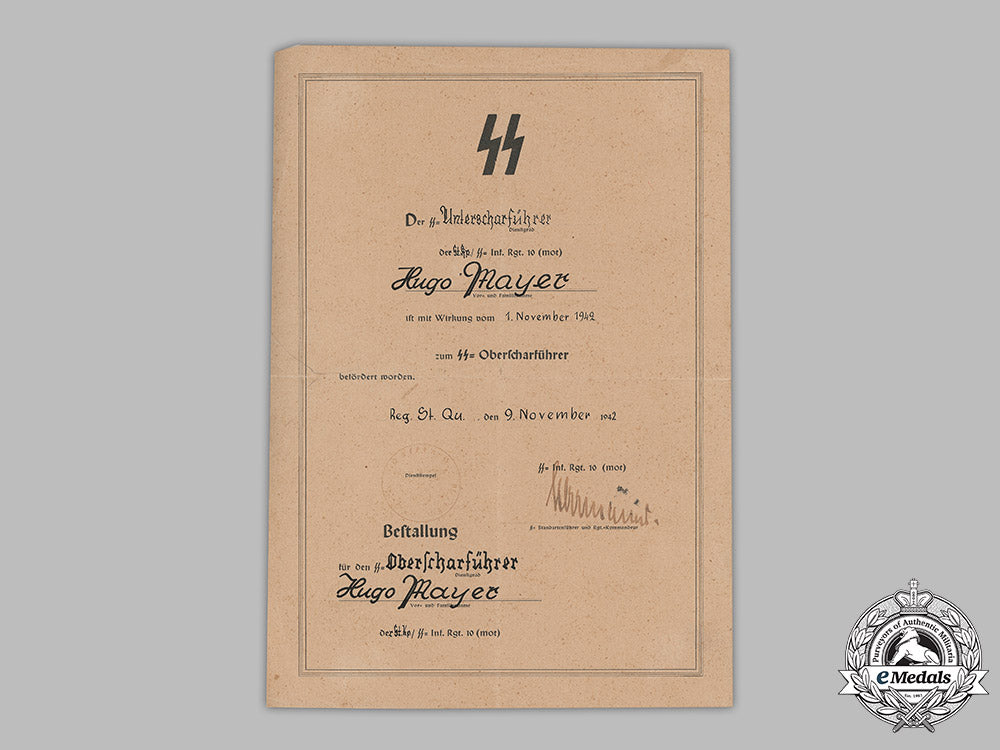 germany,_ss._a_pair_of_documents_to_ss-_oberscharführer_hugo_mayer_m19_4268_1_1