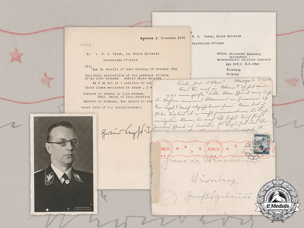 germany,_nsdap._correspondence_of_widow_of_executed_seyß-_inquart,_and_propaganda_photo_m19_4298