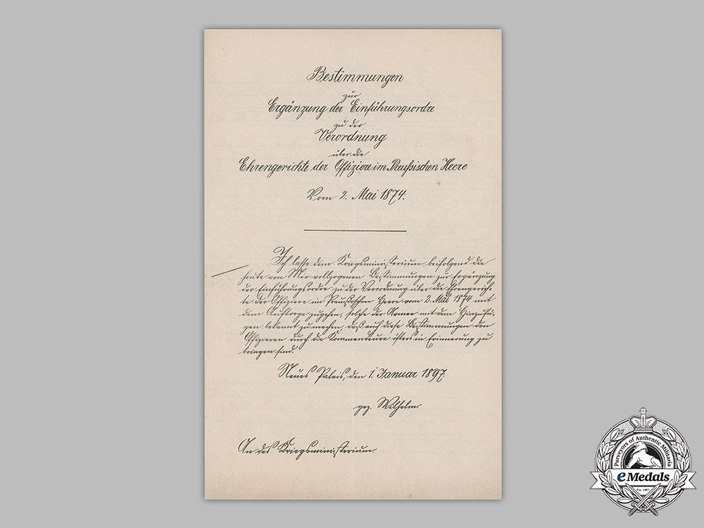 prussia,_imperial._a_compilation_for_conduct_of_courts_of_honour_in_officer_disputes_by_emperor_wilhelm_ii,1897_m19_4309
