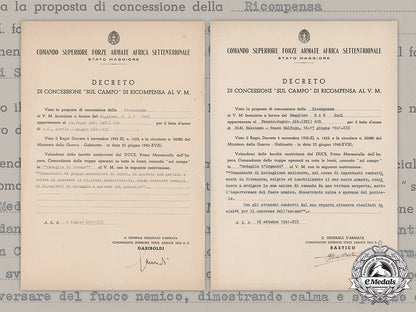 italy,_kingdom._a_pair_of_award_documents_for_al_valore_militaire_to_maggiore_r.a.u._karl,_panzerjäger-_abteilung(_sfl.)605_m19_4736