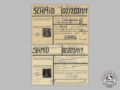 germany,_heer._a_wehrpaß_and_health_book_to_gefreiter_josef_schmid_m19_5000