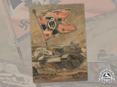 Germany, Wehrmacht. A Colour Postcard Of An Oil Painting By Victor Mundorff