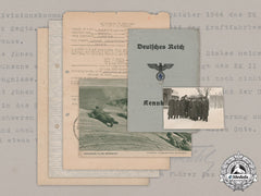 Germany, Heer. A Document Group To Obergefreiter Bruns, 369Th (Croatian) Infantry Division