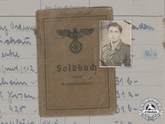 Germany, Heer. A Soldbuch To Obergefreiten Herbert Gronow, 100Th Jäger Division
