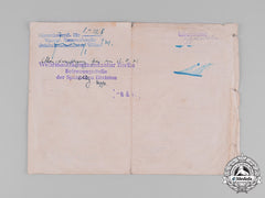 Spain, Franco Period. A Spanish Blue Division Document Group To Alfredo Medinilla Hernández