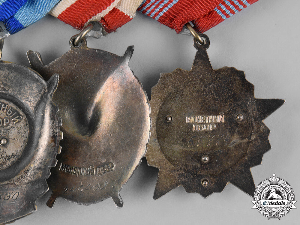 russia,_soviet_union,_russian_federation._a_veteran's_group_of_four_m19_5440