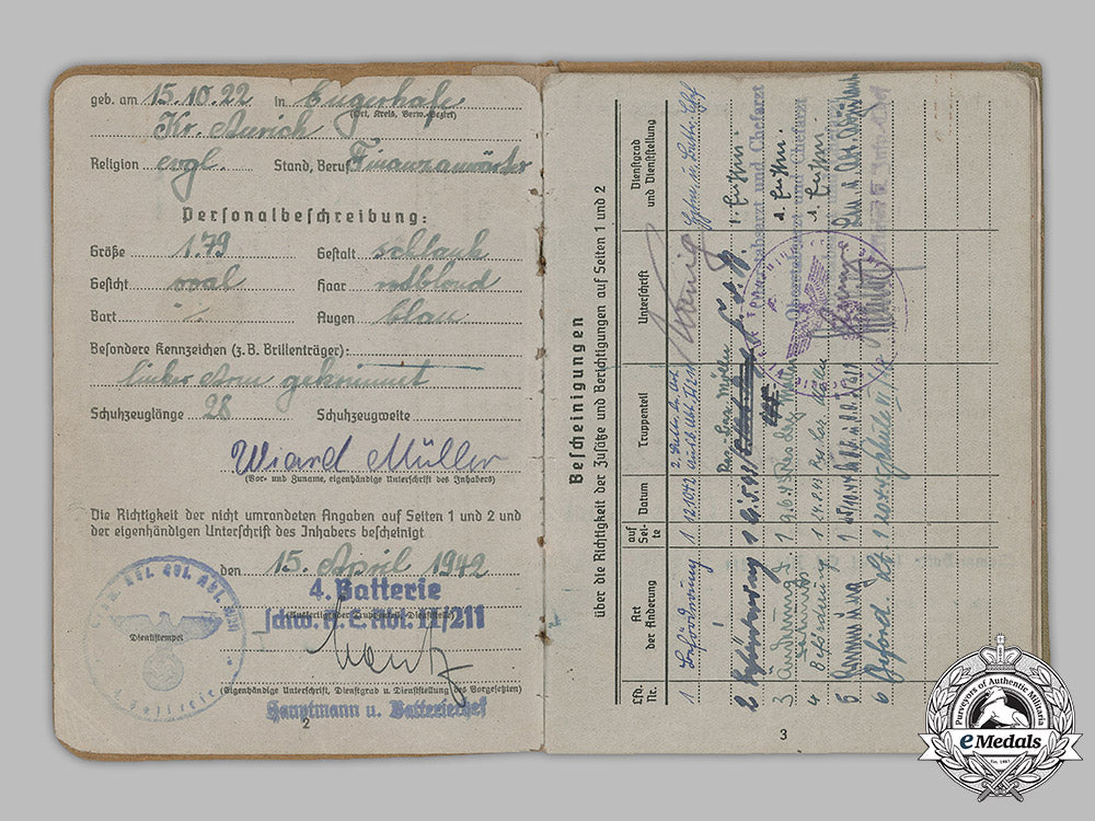 germany,_heer._a_soldbuch&_document_group_to_lieutenant_wiard_müller,_metz1944_cuff_title_m19_5732
