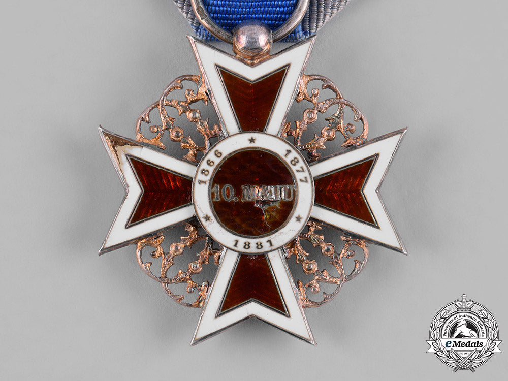 romania,_kingdom._an_order_of_the_crown_of_romania,_v_class_knight,_civil_division,_c,1910_m19_6425