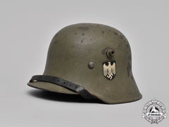 Germany, Heer. A Heer M17 Transitional Steel Helmet