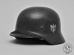 Germany, Heer. A Heer M40 Single-Decal Steel Helmet By Eisenhüttenwerk Thale